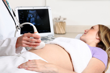 Woman getting an Ultrasound
