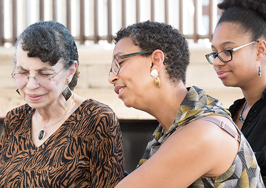 3 generations of women supporting each other