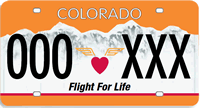 flight for lift colorado license plate 